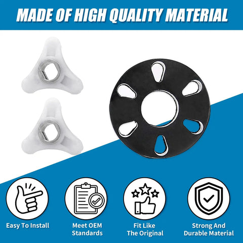 Heavy Duty 285753A Metal Core Motor Coupling Kit Replacement For Whirlpool Kenmore Washers durable materials shown