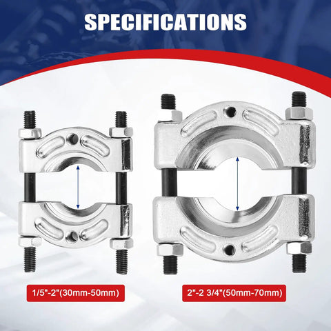 Beefy Heavy Duty Bearing Puller Set For Wheels And Hubs 5 Ton Capacity 14 Piece Bearing Separator Puller Kit specifications
