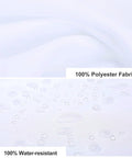 Close-up of 100% polyester and water-resistant fabric of the Garage Shower Curtain For Bathroom With Car Themed Retro Vintage Man Cave Style