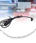 High Brightness LED Light Strip For 3D Printer Enclosures 24V DC ABS Housing Ra95 Color Rendering displayed with power cable