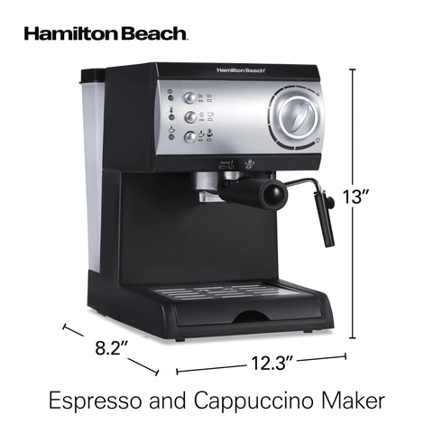 15 Bar Espresso Machine For Sippin Straight Up Lattes And Creamy Cappuccinos With Dual Auto Frother Brews Two Cups At Once Compatible With Pods Or Grounds 50 Oz Tank Black on kitchen countertop