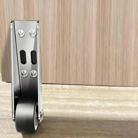 Heavy Duty Sliding Door Wheels Serving Up A Slick Smooth Glide To Fix Sag On Driveway Garden Or Farm Gates Quick No Fuss Universal Fit With Silent Non Marring Track Rollers, close-up of roller mechanism.