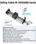 4 Inch Stroke Manual Linear Motion Guide Table With Heavy Duty Pro Grade Dual Axis Slide Rail SFU1605 C7 Ball Screw CNC Module