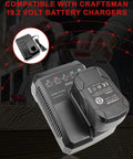 Beefed-Up 3.6Ah Ni-MH Replacement Battery for 19.2V Cordless Tools With Extended 3600mAh Capacity on charger
