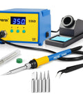 Digital Soldering Station Pro Grade With PID Temperature Control, ESD Safe For Electronics, 60W Equivalent, Auto Sleep shown