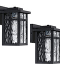 Outdoor Wall Light Fixtures Waterproof Porch Lanterns Dope Matte Black Exterior Sconce Lighting With Anti Rust E26 Sockets For Front Door And Garage 2 Pack