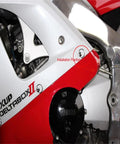 Quick Release One Quarter Turn DZUS Style Motorcycle Fairing Fasteners installed on sport bike fairing