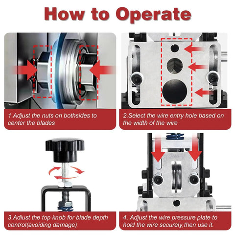 Instructions for operating 2 In 1 Drill Powered Wire Stripping Tool For Scrap Copper Recycling Automatic And Manual Modes