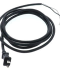Heavy Duty Replacement Power Cord Featuring Durable Sj Twisted Construction Built Tough For All Your Favorite Power Tools And Industrial Shop Equipment No Fluff Straight Up Rock Solid Performance You Can Count On Day After Day, coiled black rubber power cord with a plug.