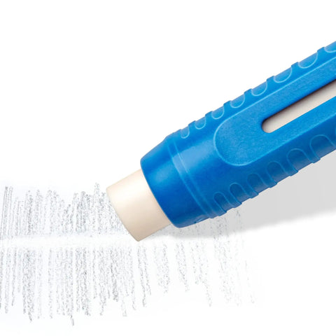 Mars Plastic Eraser Refills Latex Free For Refillable Eraser Holder White 2 Pack erasing pencil marks on paper