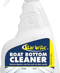 Heavy Duty Boat Bottom Cleaner For Fiberglass, Wood, Metal, And Painted Surfaces, 32 Oz Spray Bottle with Before and After Images