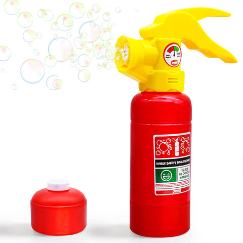 Automatic Bubble Blower Fire Extinguisher Style Bubble Machine With 230 Ml Bubble Solution For Kids Indoor Outdoor Play