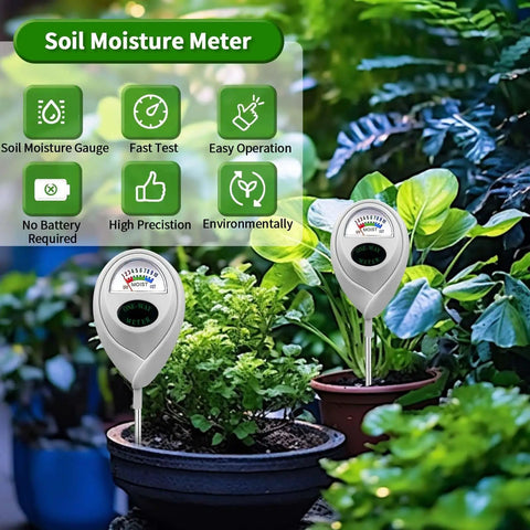 Deep Probe Soil Moisture Meter With 11.02 Inch Long Sensor for indoor outdoor plants hygrometer water monitor in garden setting