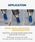 Diamond Hole Saw Kit With Diamond Core Drill Bits For Porcelain Ceramic Granite Marble And Other Hard Materials in use on stone surface.