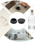 Silicone Hole Plugs Eight Pack 43.5mm High Temp T Type Rubber Stoppers showcased in kitchen and bathroom settings