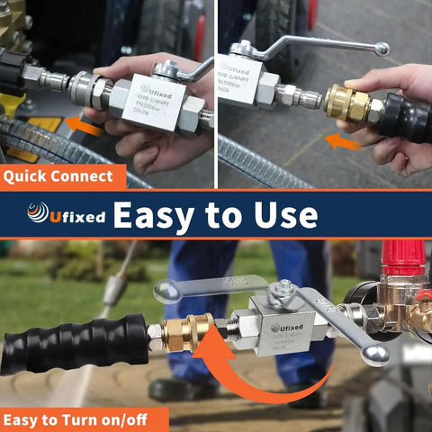 Three Eighths Inch High Pressure Hydraulic Ball Valve 4500 Psi No Leak Corrosion Resistant Heavy Duty NPT Standard For Rugged Industrial Use And Serious Plumbing Tasks quick-connect hose fitting