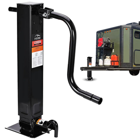 Heavy Duty Trailer Jack 12000 Lbs Side Mounted Direct Weld 26 Inch Vertical Travel Adjustable Drop Leg for utility trailers