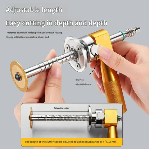 Lightweight Drill Powered PVC Pipe Cutter Attachment For Quick Easy Smooth Burr Free Cuts On PVC Drain Pipes And More