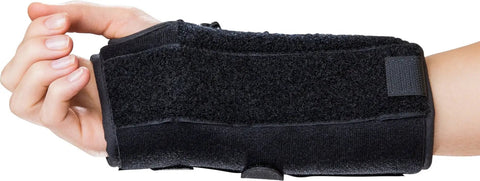Quick Fit Wrist II Universal Right Immobilization Wrist Brace with adjustable dorsal stay on hand