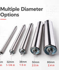 5 Pack 2 Inch Conveyor Replacement Rollers For Warehouse System Heavy Duty Load Support 50mm Diameter Rollers With 12mm Shaft 25-100kg Each Built Tough For Easy Install And Reliable Material Handling, multiple diameter options