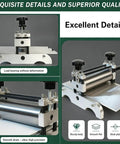 Beefy Heavy Duty Steel Roller Frame Assembly For Printmaking Machines Includes Manual Etching Press Lever Desktop Flatbed Printing Components Plate Holder And Linoleum Studio Artwork Accessory, steel roller frame