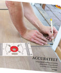 Man using Router Base Plate For Trimming Machine And Engraving Tools, Aluminum Router Sled For Woodworking on floor panel