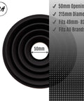 Ultimate Lens Hood For DSLR Cameras, Anti Reflection Rubber Hood, 50mm opening, Universal Fit 49mm To 82mm Filter Thread