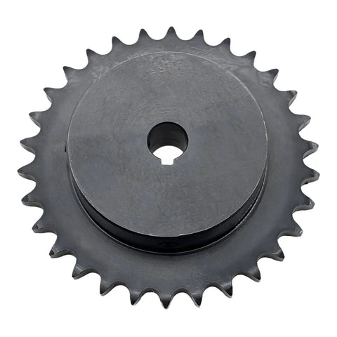 Roller Chain Sprocket Type B For ANSI 40 Chain, 30 Tooth, 5/8 Inch Bore, Half Inch Pitch, Keyway 1045 Carbon Steel