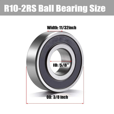 Heavy Duty Deep Groove Ball Bearings Five Eighths Bore One And Three Eighths Inch Outer Diameter Eleven Thirty-Seconds Width