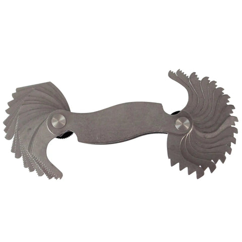 Pro Grade Screw Pitch Gauge With 30 Leaves For 6 To 60 TPI English Thread Gauge Tool Built Tough From Hardened Steel