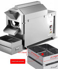 Heavy Duty Commercial Bean And Nut Roaster Machine For Home Or Cafe Use, Electric Chestnut Roasting Equipment, Stainless Steel Industrial Grade, 220V 6500W Power, Even Heat, Adjustable 0-300C, Easy To Operate Roasting Oven, front view