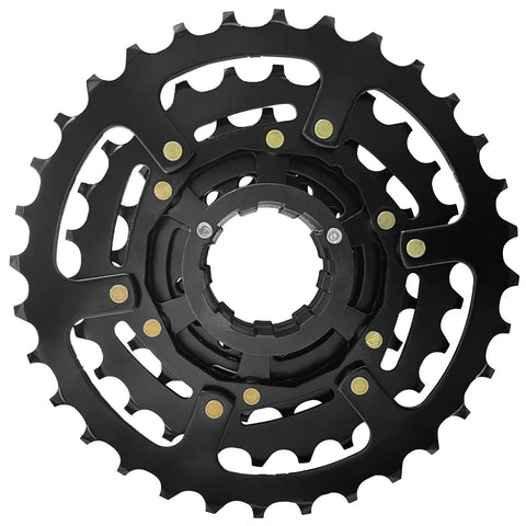 7 Speed CS-HG200 Bicycle Cassette 12-32T Sprocket for Mountain and Folding Bikes with Anti Chain Drop Tooth Design