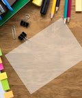 Cool Ten Heat Shrinkable Sheet Set For Awesome DIY Projects That Shrink Well To Create Custom Jewelry Or Decor Paper For Creating Art Designs Easily At Home With Tools You Love This Creative Kit For Super Fun Crafts, clear BOPS sheet on desk