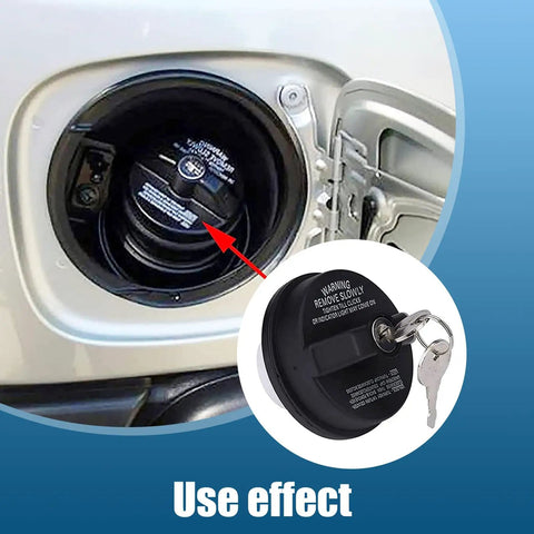 Installed Locking Fuel Tank Cap With Key For Cars, Anti Theft ABS Gas Cap, Universal Fit, Durable Black Cap With Replaceable Accessories