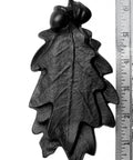 Oak Leaf Cast Iron Door Knocker Built Tough In Rustic 6 Inch Front Door Hardware With Rust-Resistant Powder Coat Finish