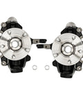 Front Steering Knuckle And Wheel Bearing Hub Assembly Kit For Ford Focus 2012 2018 Front Left And Right 2 Piece Set Replaces BR935005LK BR935006LK Direct Fit No Fuss Install showing front view