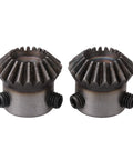 45 Steel Tapered Bevel Gear Wheel 6mm Hole Diameter, 20 Teeth, 1 Modulus, Silver, Pack of 2, for Conveyors