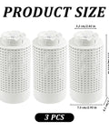 In-Ground No-Fuss All-In-One Compost Bin Kit, 3-piece PVC composter tumbler set, 4x10 inch size with measurements displayed.