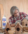 Person crafting with Go-To Water Resistant Wood Glue 16 Oz Two Pack Clear PVA Adhesive For Woodworking And Hobbies.