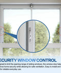 Snap In Nylon Window Sash Vent Stops For Vinyl Windows Six Pack Sash Stoppers installed for security and ventilation