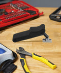 2 Pack Flexible Rubber Draw Latches For Boat Compartments And Cargo Boxes on workbench with tools