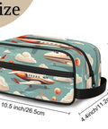 Cartoon Airplane Travel Toiletry Bag For Men With Hanging Kit Dope Travel Gear Waterproof Shaving And Wash Bag 10.5 x 4.4 x 5.3 inch