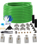 Built Tough Heavy Duty Three Layer HDPE Aluminum HDPE Air Tubing Kit for Air Compressors with connectors and gloves