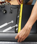 Heavy Duty Drywall Anchor Kit With Screws For TV Wall Mounts 10 Pack Concrete And Drywall Compatible Easy Install With Expansion Tubes Steel And Plastic Build For A Solid No Fuss Hold That Prevents Your TV From Falling, measuring TV mount with anchors