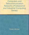 Front cover of a book titled Computers and Telecommunications Networks (Professional and Industrial Computing Series); cream title area and teal-blue patterned lower cover
