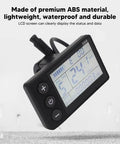Electric LCD Display For Mountain E Bike Conversion With 6P Connector, Clear Readout Panel in ABS Material