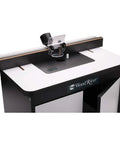 Heavy Hitter Benchtop Router Table Decked Out With A Beefy 24 Inch Laminate Top, Precision Tuned Aluminum Fence and Snap Switch Insert Plate.