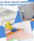 Using 120 Count 4 Inch Foam Paint Roller Refills For Walls And Edges High Density Mini Foam Covers on walls and corners