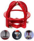 Top Shelf Fire Sprinkler Head Guard Cover Two Pack Durable Steel Protector Cage With No Sweat Mounting and Dang Good Bump Defense For Residential Or Commercial Spaces Knock Resistant Cap. Red metal sprinkler head guard.