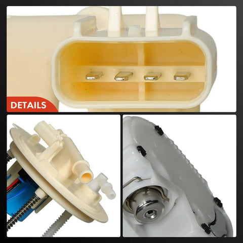 High Output Electric Fuel Pump Module Assembly For Ford F150 2021 To 2023 connection components and mounting details close-up.
